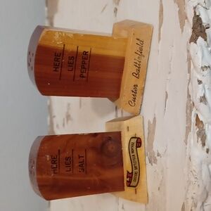 Wooden Salt & Pepper Shakers